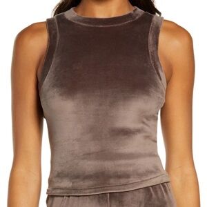 Skims brown velvet tank size large